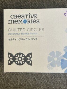 Creative Memories Quilted Circle Decorative Border Punch